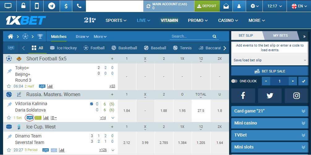 Live Betting